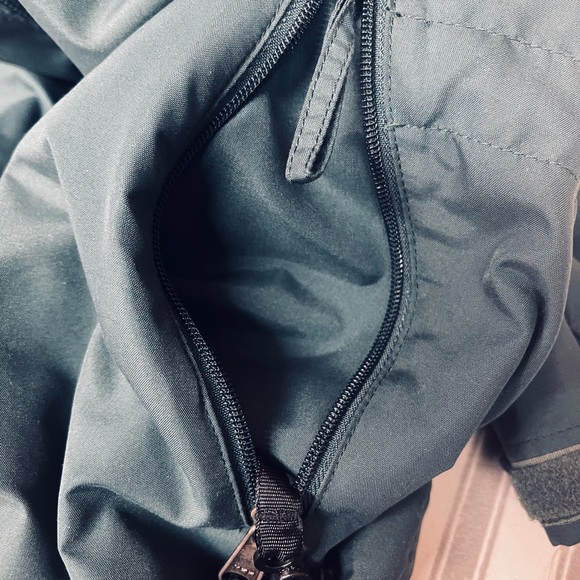 EMS Anorak Raincoat Forest Green Hooded Size Small - Picture 5 of 9